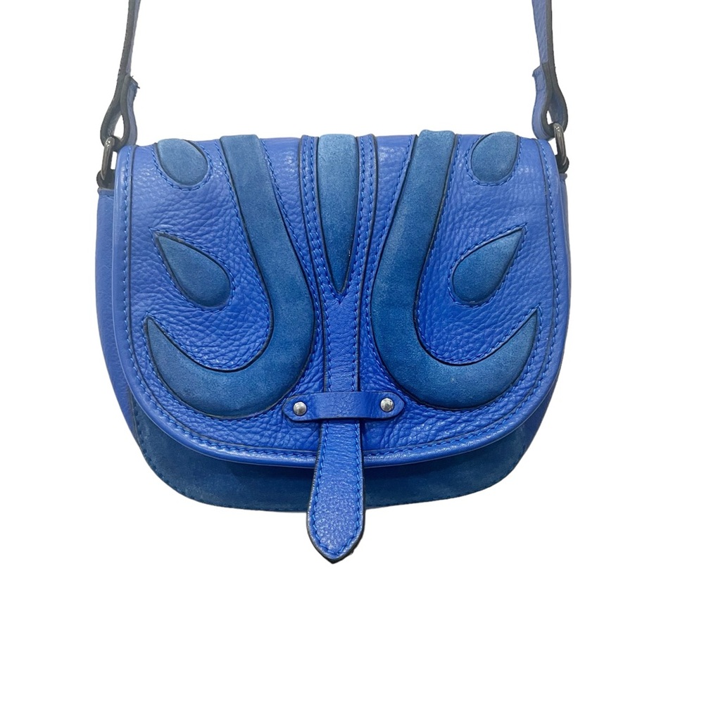The Bag Genuine Leather cobalt blue crossbody purse